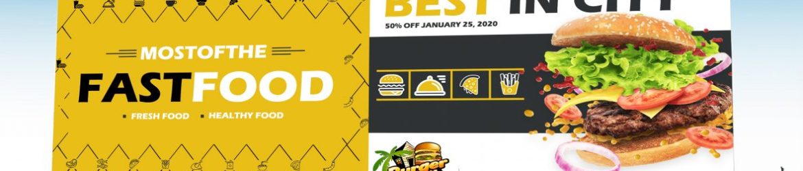 Fast Food PSD Billboard Banner Template