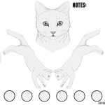 Feline Free Lineart PSD