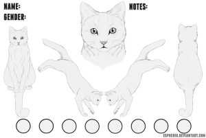 Feline Free Lineart PSD