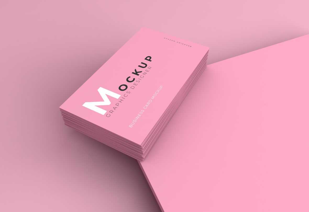 Feminine Business Card Mockup