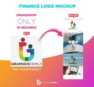 Finance Logo Mockup Template