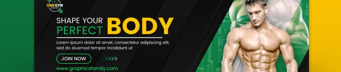 Fitness and Gym Web Banner Design Fitness and Gym Web Banner Design
