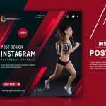 Fitness Personal Trainer Instagram Post Design PSD