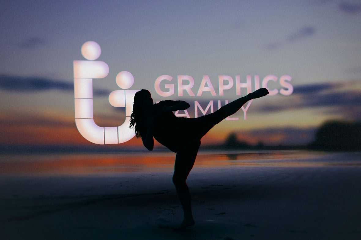 Fitness Power Logo Mockup