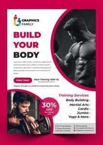 Fitness Professional Flyer Template Design