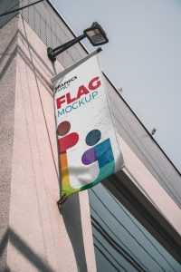 Flag Banner Mockup