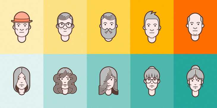 Flat Avatar Set