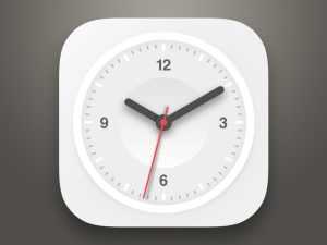 Flat Clock Icon