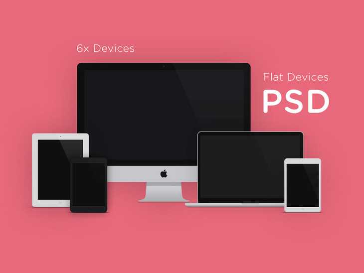 Flat Devices MockUps