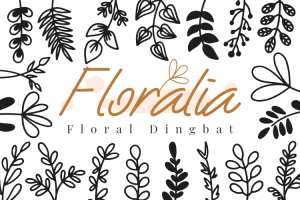 Floralia-Floral Dingbat Font