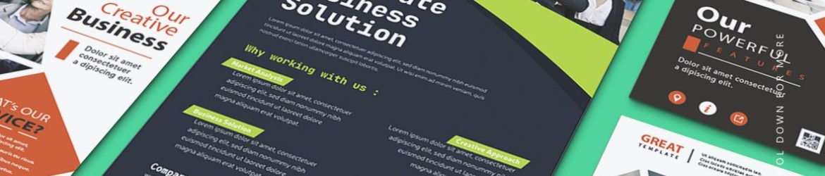 Flyer and Poster Mockup Collage Design Free Psd