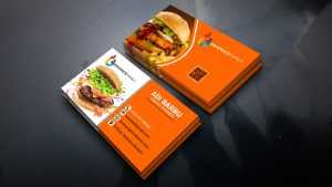 Food Company Visiting Card Design
