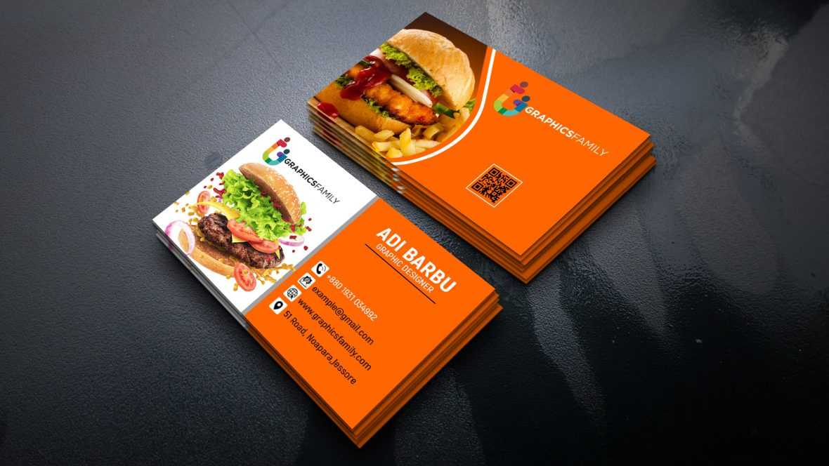 Food Company Visiting Card Design