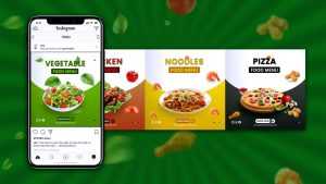 Food Menu Instagram Carousel Design