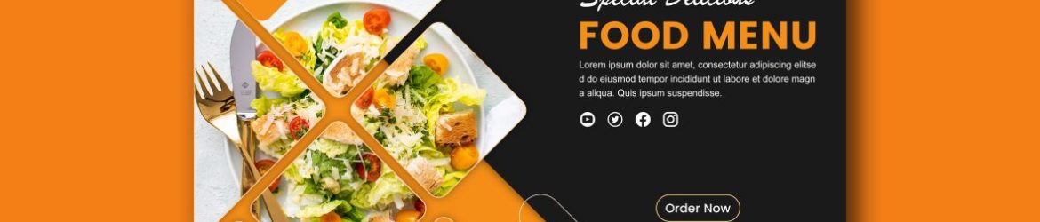 Food Menu Social Media Banner Design