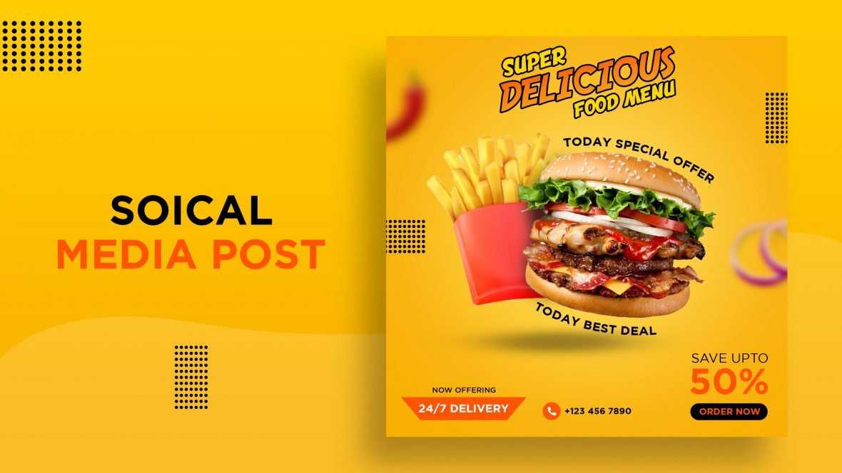 Food Offer Banner Design Template