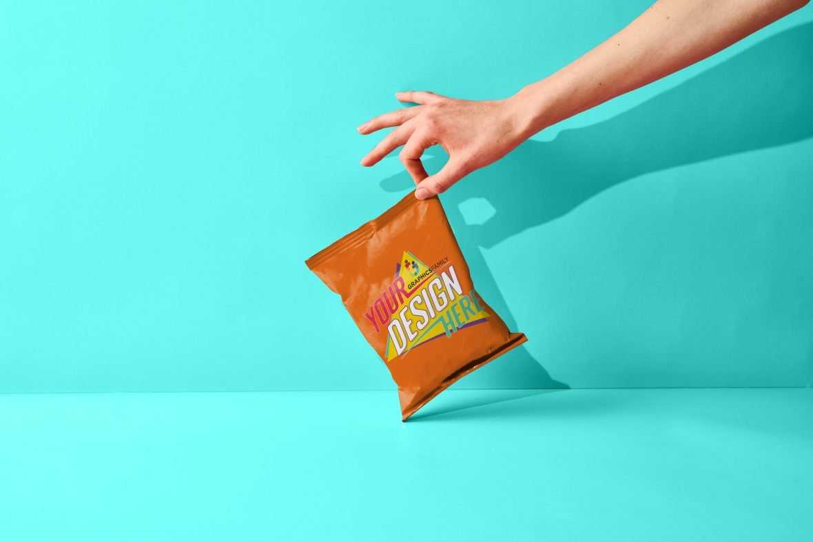 Food Snack Packaging Mockup