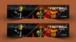 Football YouTube Channel Cover Design
