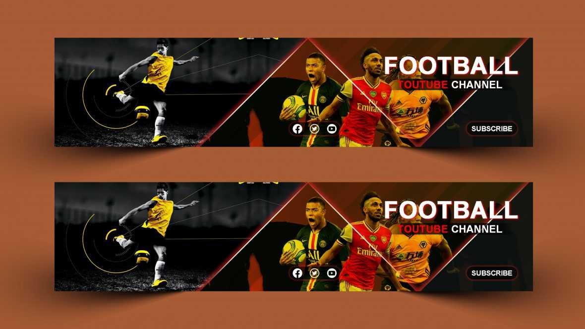 Football YouTube Channel Cover Design