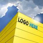 Free 3D Building Logo Mockup - Download Grátis Free 3D Building Logo Mockup