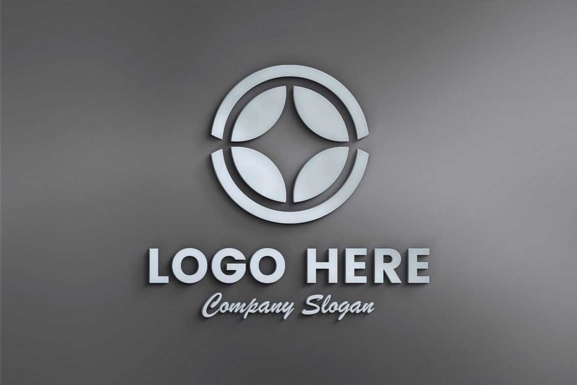 Free 3D Logo Mockup