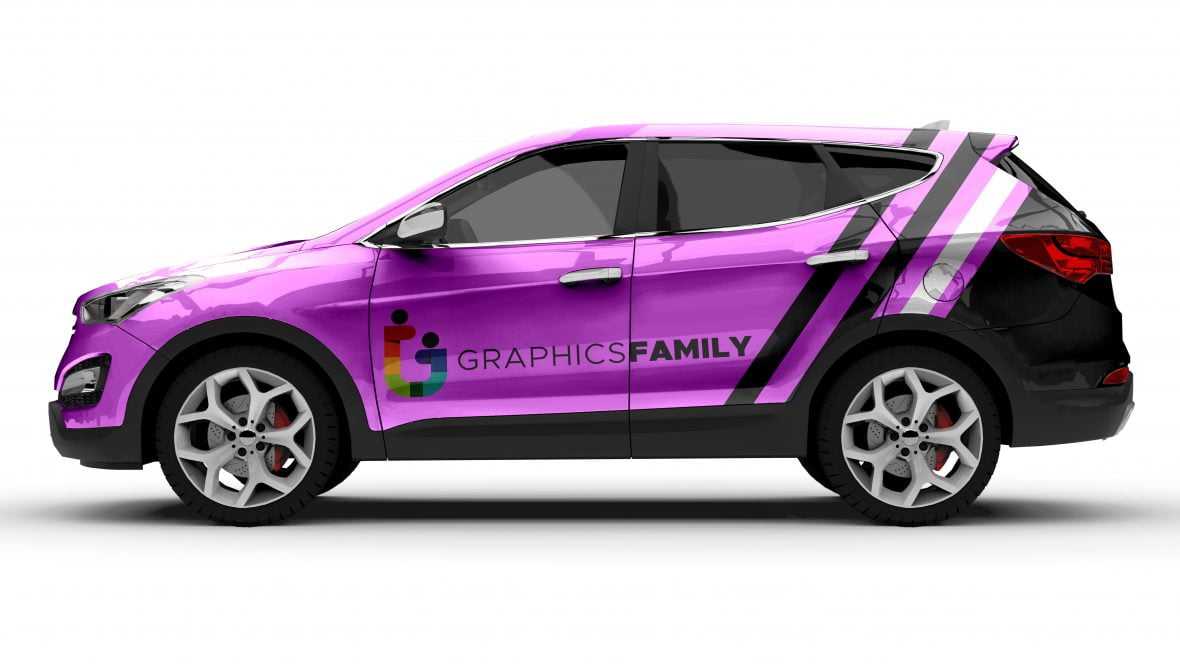 Free 4×4 Crossover Automobile Mockup