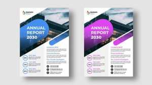 Free Abstract Annual Report Template