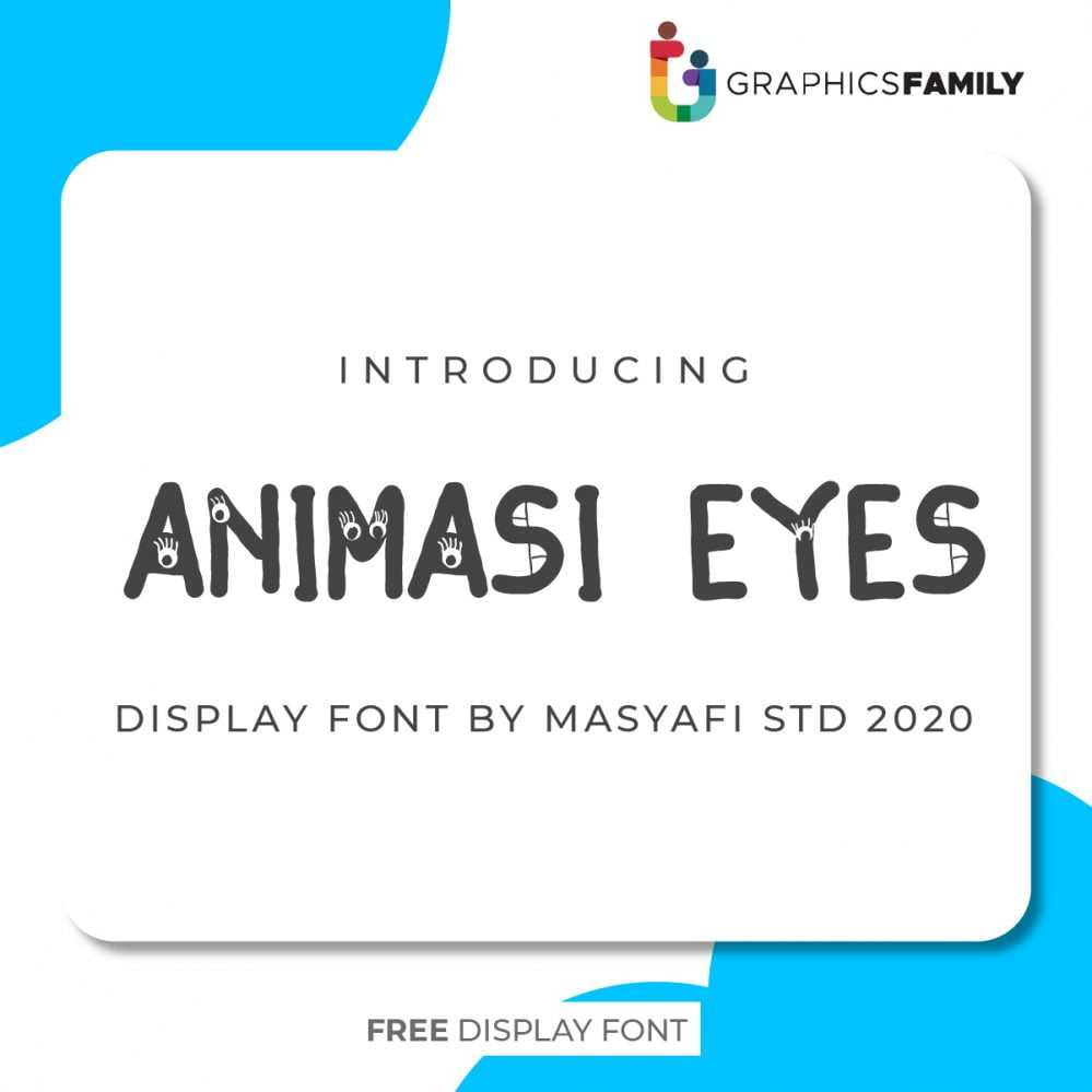 Free Animasi Eyes Font