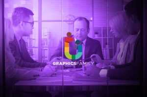 Free Animated Office Glass Logo Mockup