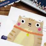 Free Art Book Sketch Mockup