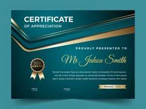 Free Award and Certificate of Appreciation Template to Print