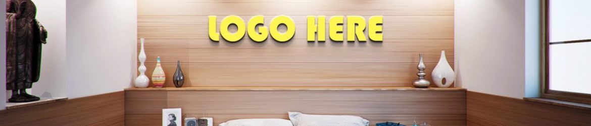 Free Bedroom Logo Mockup