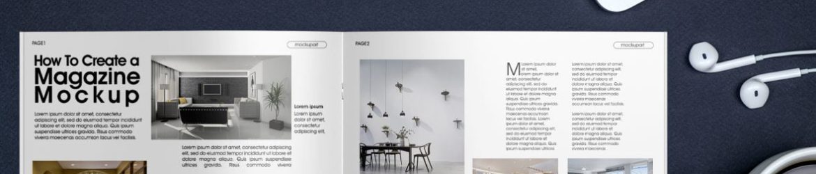Free Bi Fold Brochure PSD Mockup