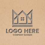 Free Brown Texture Debossed Logo Mockup