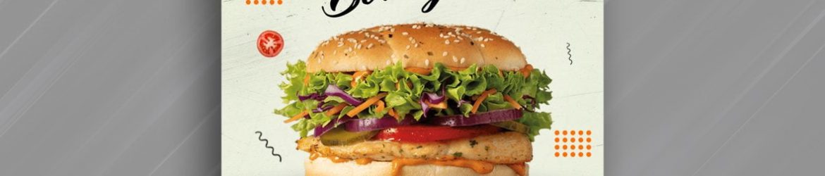Free Burger Instagram Post Design Free Burger Instagram Post Design