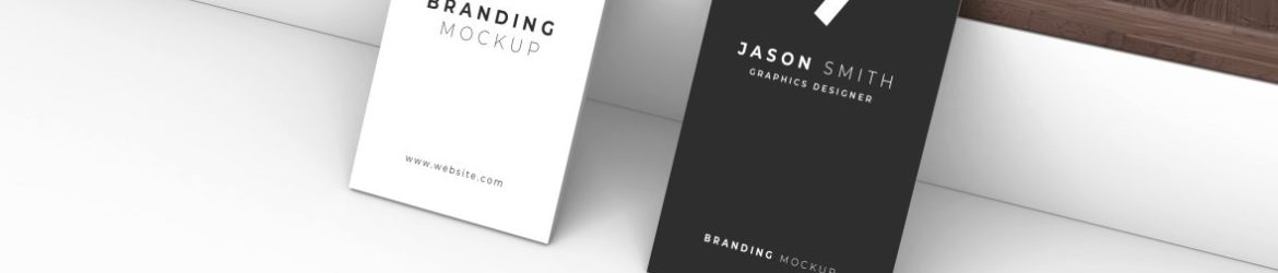 Free Business Card 3D Mockup Template Free Business Card 3D Mockup Template