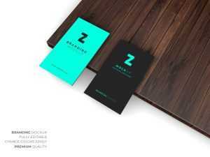Free Business Card Branding PSD Mockup