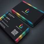 Free Business Card Design with Color Gradient