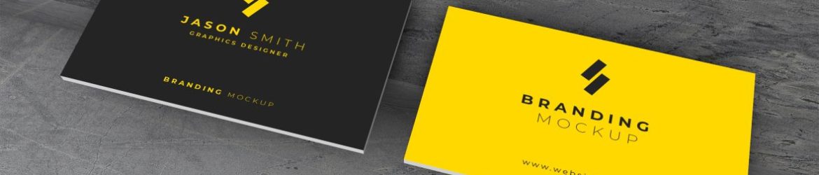 Free Business Cards Presentation Mockup