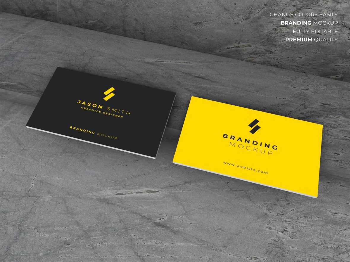 Free Business Cards Presentation Mockup