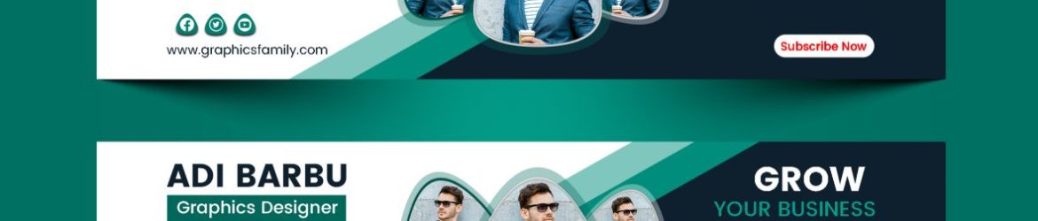 Free Business YouTube Channel Art Banner Design Template