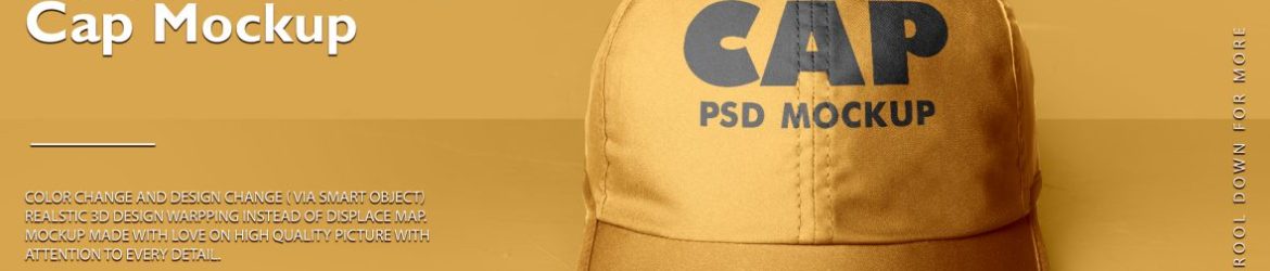 Free Cap PSD Mockup