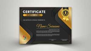 Free Certificate Design .PSD Download