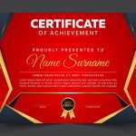 Free Certificate of achievement template