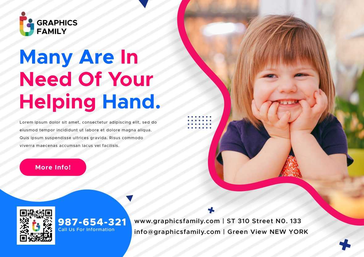 Free Charity Social Media Post Design Template