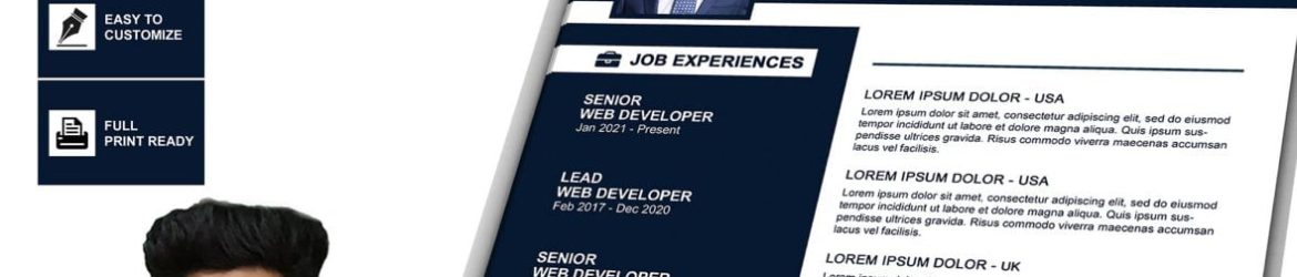 Free Clean Resume CV Design Template