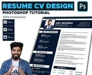Free Clean Resume CV Design Template