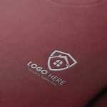 Free Clothing Textured Embroidered Logo Mockup