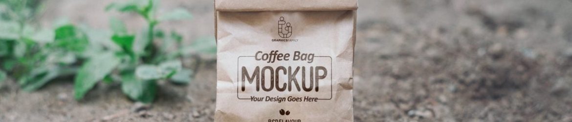 Free Coffee Bag Paper Mockup
