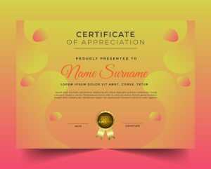 Free Colorful Certificate Template